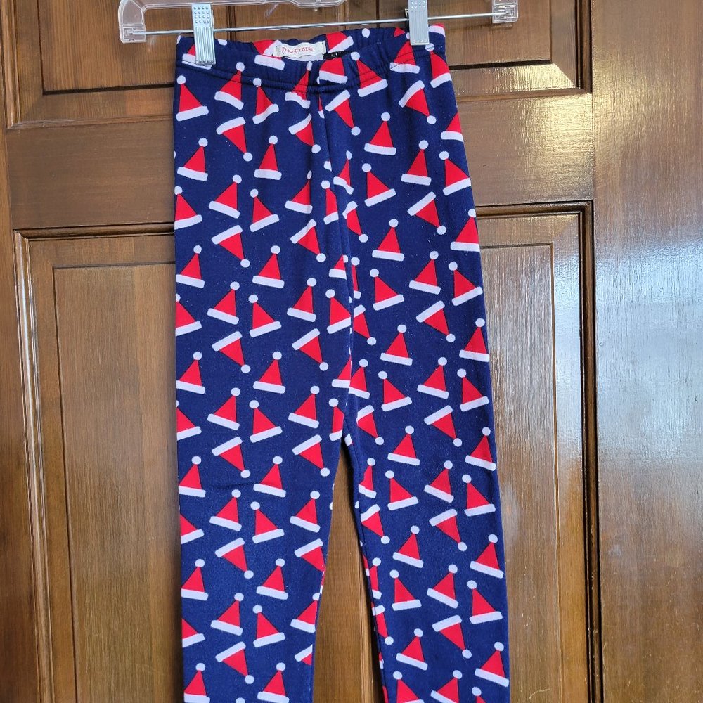 Santa Leggings (Size 7/8)